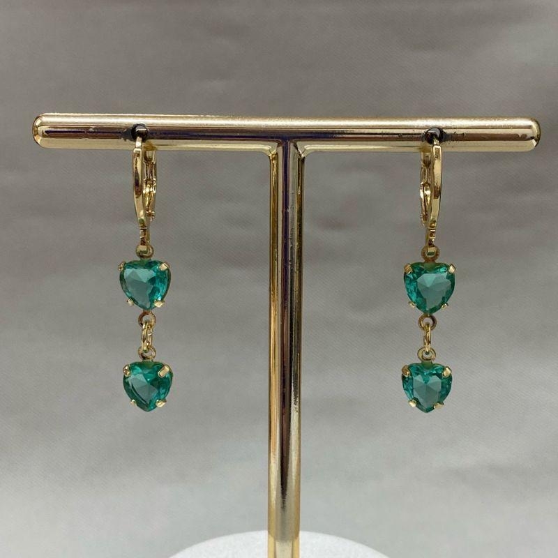 BRINCO ARGOLINHA ARTICULÁVEL COM DOIS CORAÇÕES