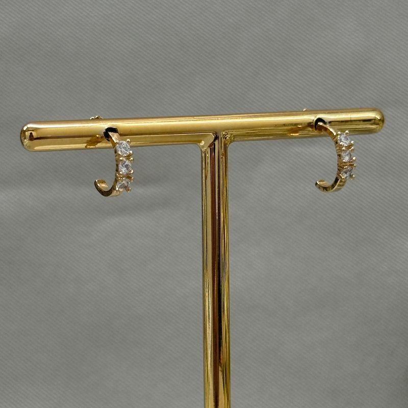 BRINCO ARGOLINHA COM ZIRCONIAS