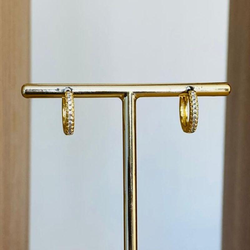 BRINCO ARGOLINHA CRAVEJADA