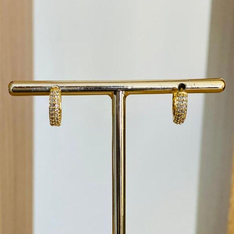 BRINCO ARGOLINHA CRAVEJADA P