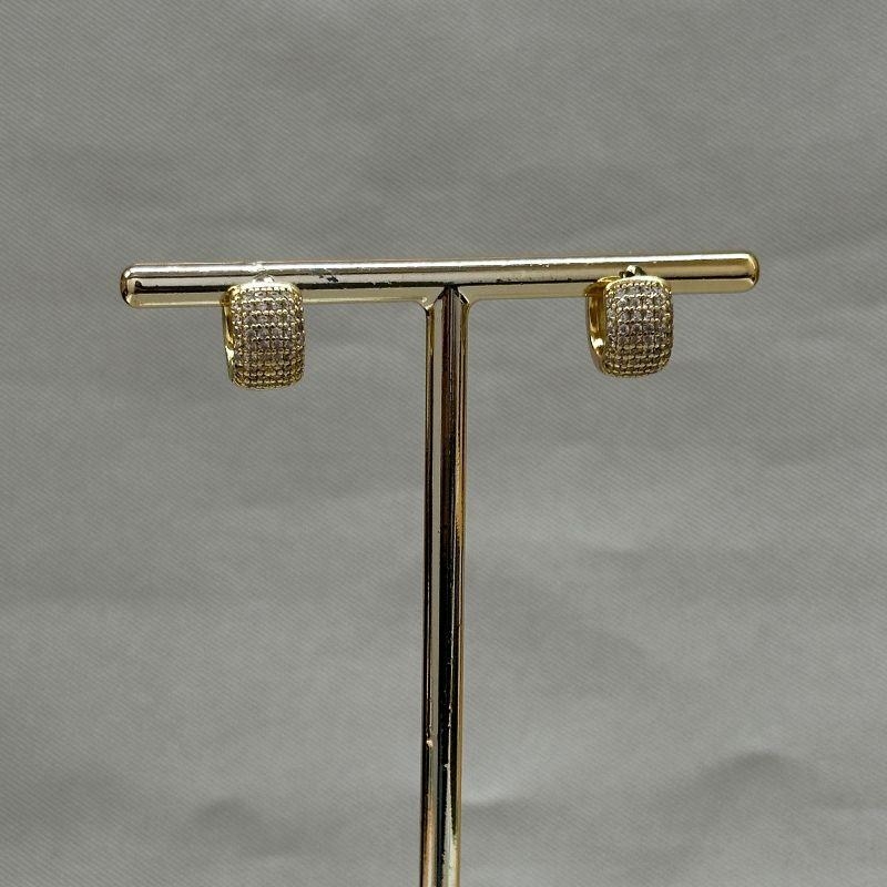 BRINCO ARGOLINHA LARGA CRAVEJADA