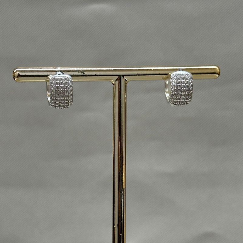 BRINCO ARGOLINHA LARGA CRAVEJADA