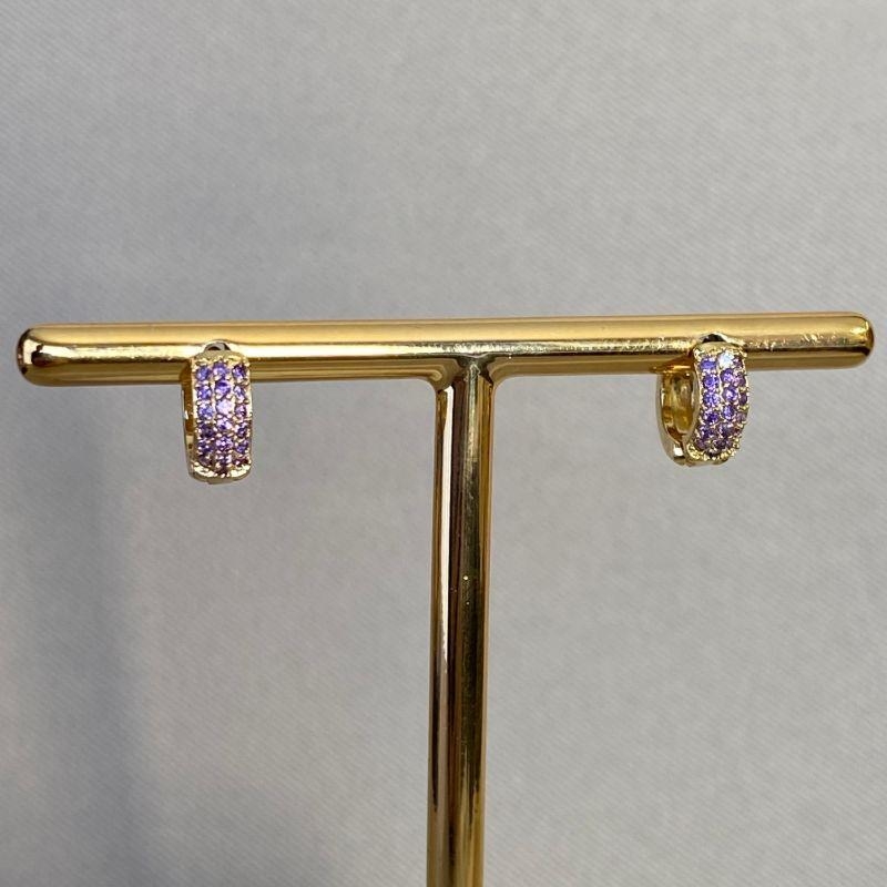 BRINCO ARGOLINHA LILAS