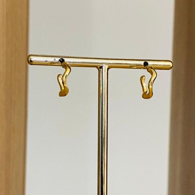 BRINCO ARGOLINHA ONDULADA P