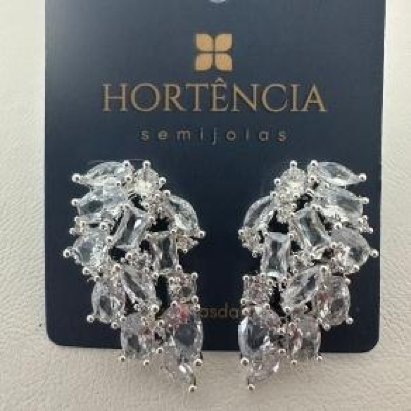 BRINCO ASA ZIRCONIAS BANHO PRATA