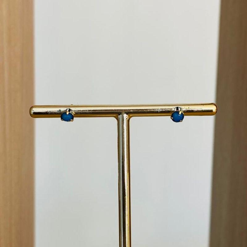 BRINCO BABY PEDRINHA AZUL