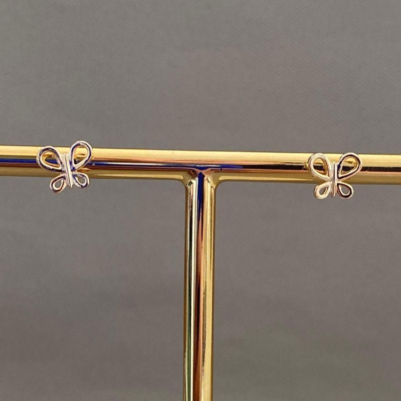 BRINCO BORBOLETA VAZADA