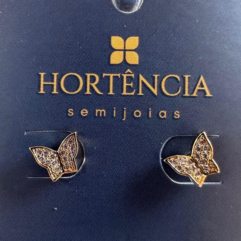 BRINCO BORBOLETA ZIRCONIA