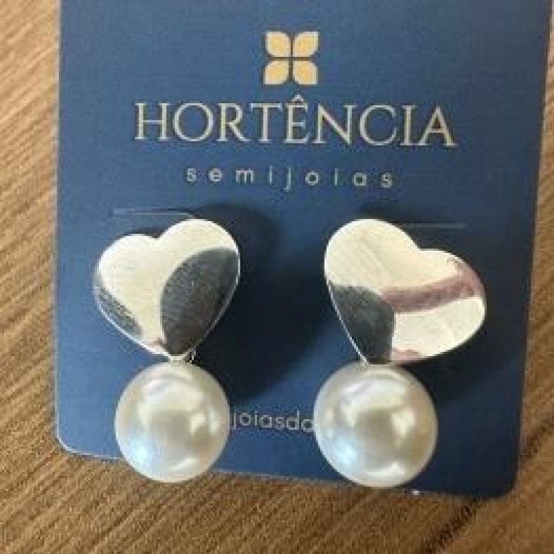 BRINCO CORAÇÃO PEROLA