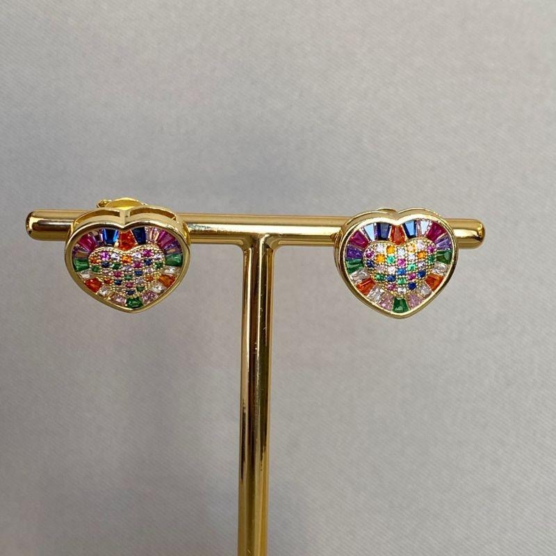 BRINCO CORAÇÃO ZIRCONIA COLORS