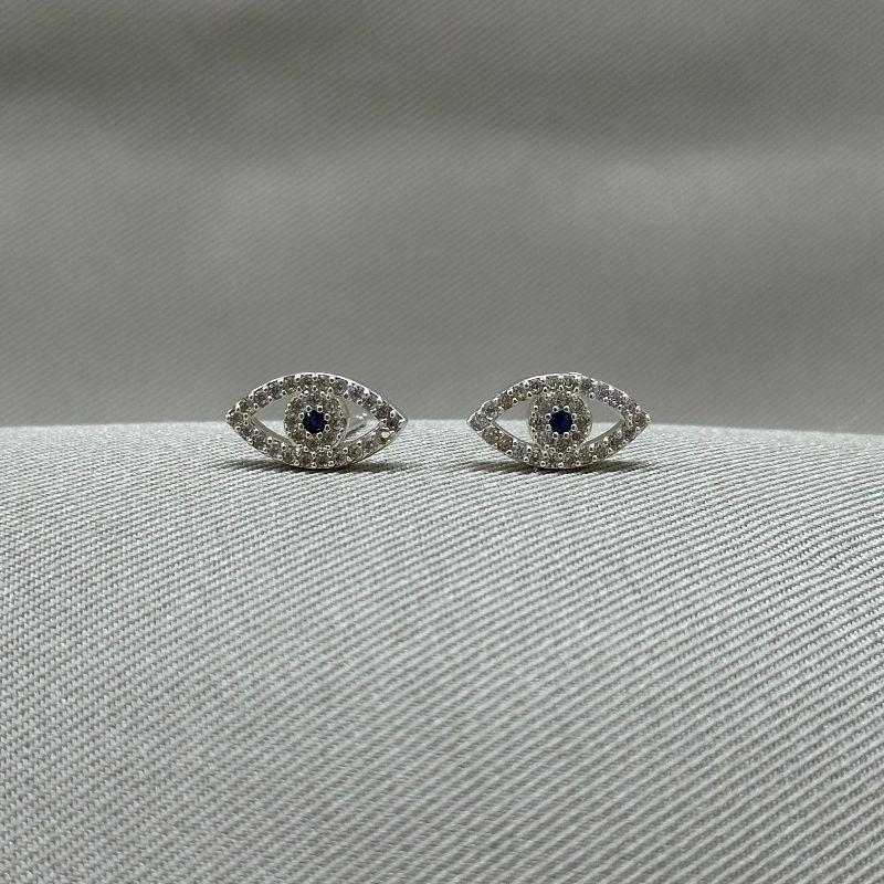 BRINCO CRAVEJADO OLHO GREGO 6*12MM