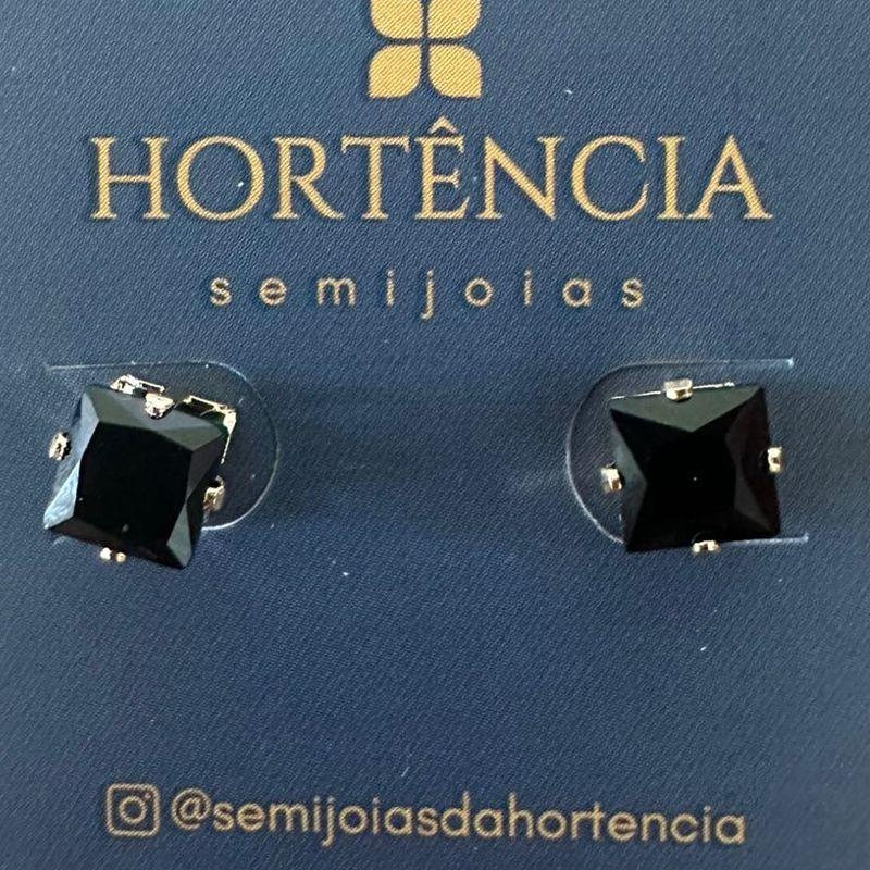 BRINCO DE ZIRCÔNIA CARRÉ 6MM