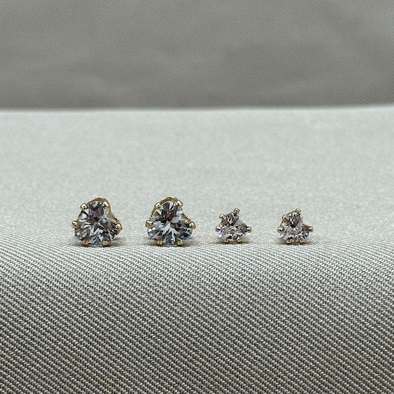 BRINCO DUPLA CORAÇÃO ZIRCONIAS