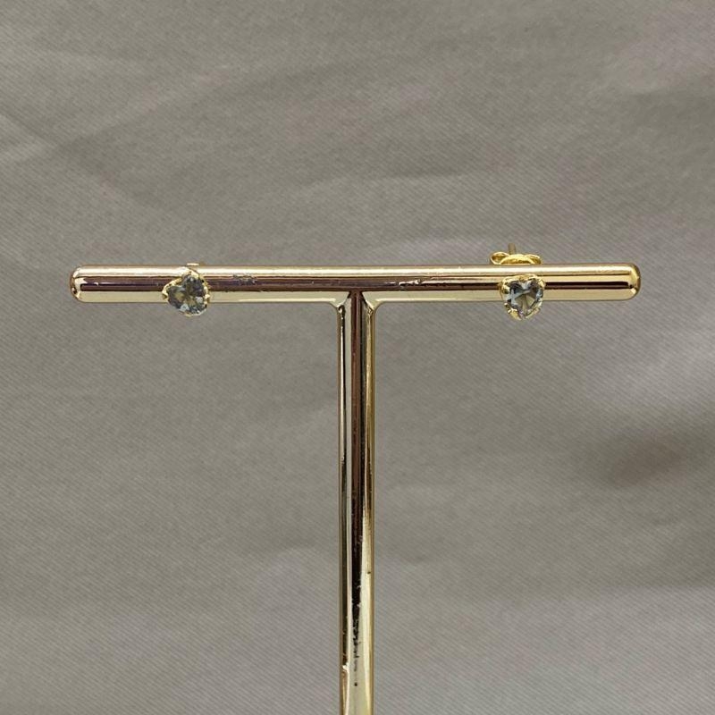 BRINCO EM FORMATO DE CORAÇÃO 5MM E ZIRCONIA ONIX