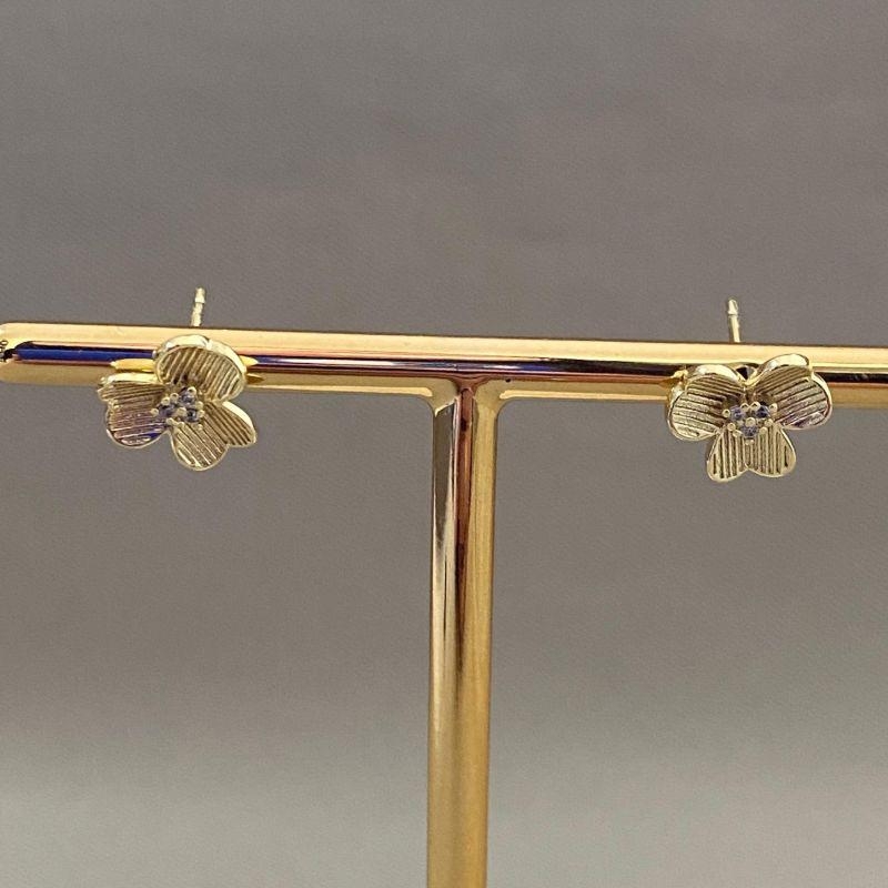 BRINCO FLORZINHA COM ZIRCONIA