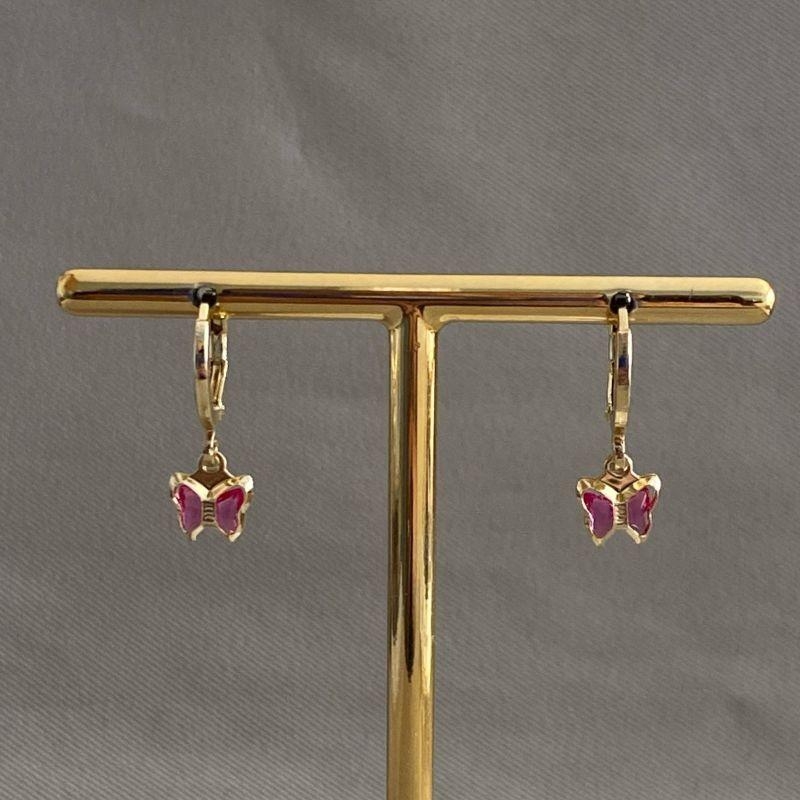 BRINCO INFANTIL BORBOLETA ROSA