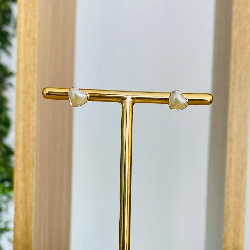 BRINCO PEROLA CORAÇÃO P