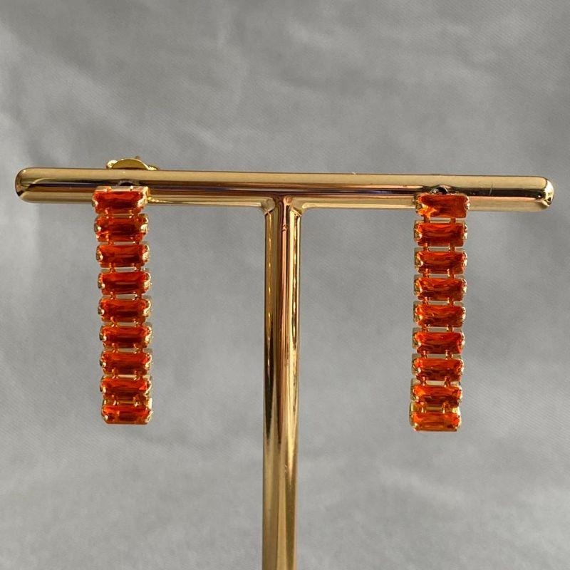 BRINCO RIVEIRA BAGUETE LARANJA MEDIA