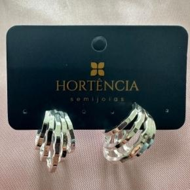 BRINCO SEMI ARGOLA 5 FILAS