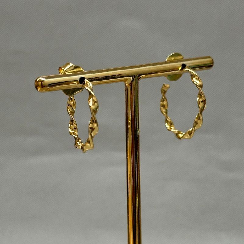 BRINCO SEMI ARGOLA TORCIDA