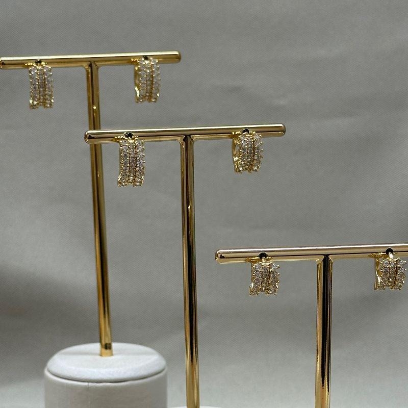 BRINCO TRIO ARGOLA CRAVEJADO