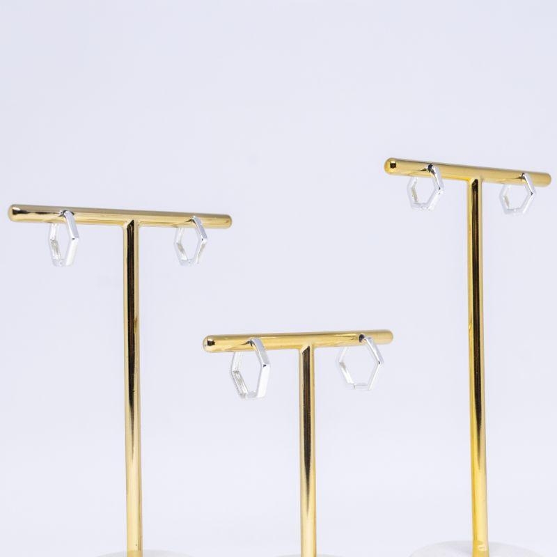 BRINCO TRIO ARGOLA HEXAGONAL