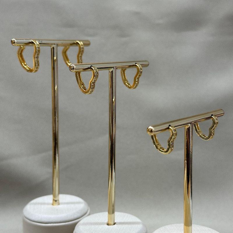 BRINCO TRIO CORAÇÃO  CRAVEJADO