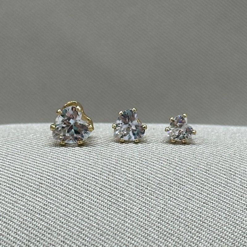 BRINCO TRIO ZIRCONIA CORAÇÃO