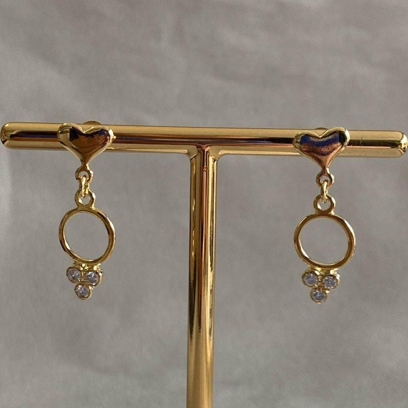 BRINCO ZIRCÔNIA CORAÇÃO