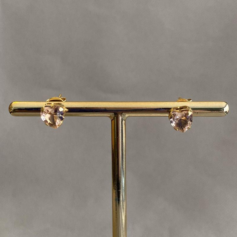 BRINCO ZIRCÔNIA CORAÇÃO ROSA