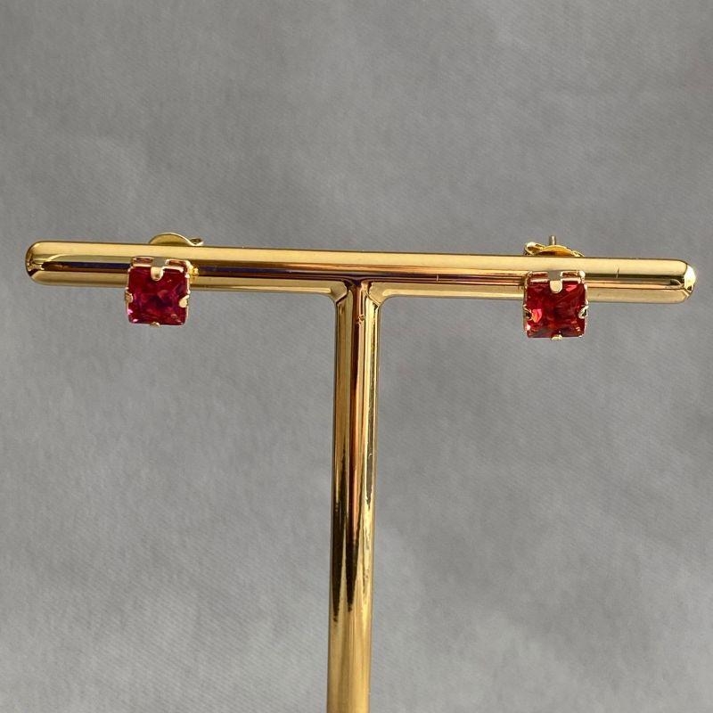 BRINCO ZIRCONIA QUADRADA