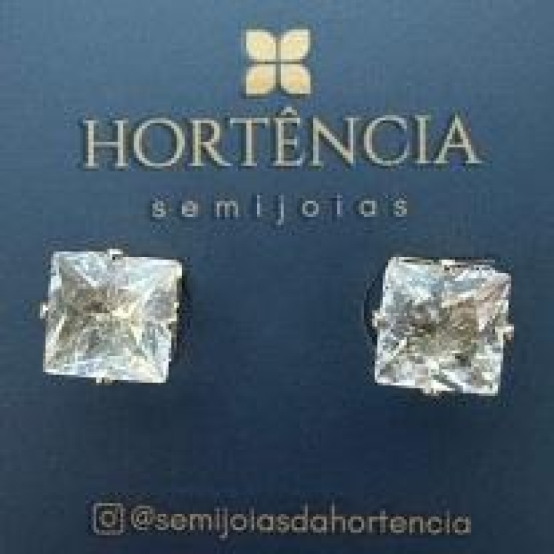 BRINCO ZIRCONIA QUADRADA M