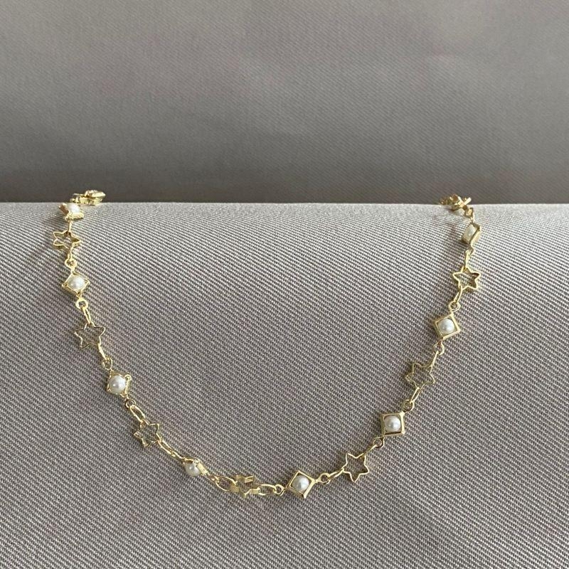 CHOCKER COM PEROLA E ESTRELAS