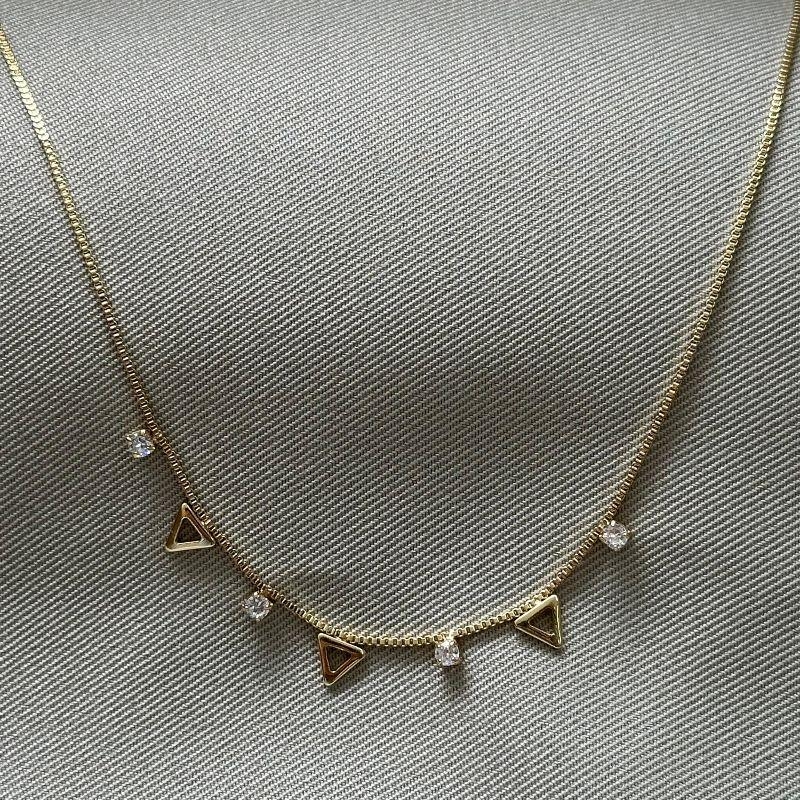 CHOCKER TRIANGULOS ZIRCONIAS