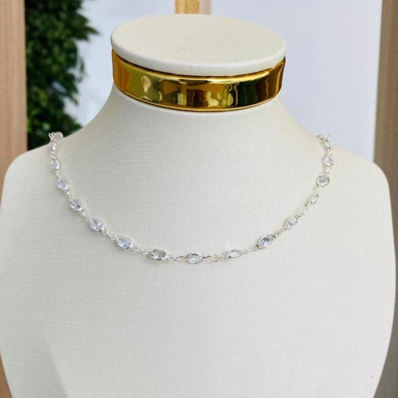 CHOCKER ZIRCONIAS OVAL