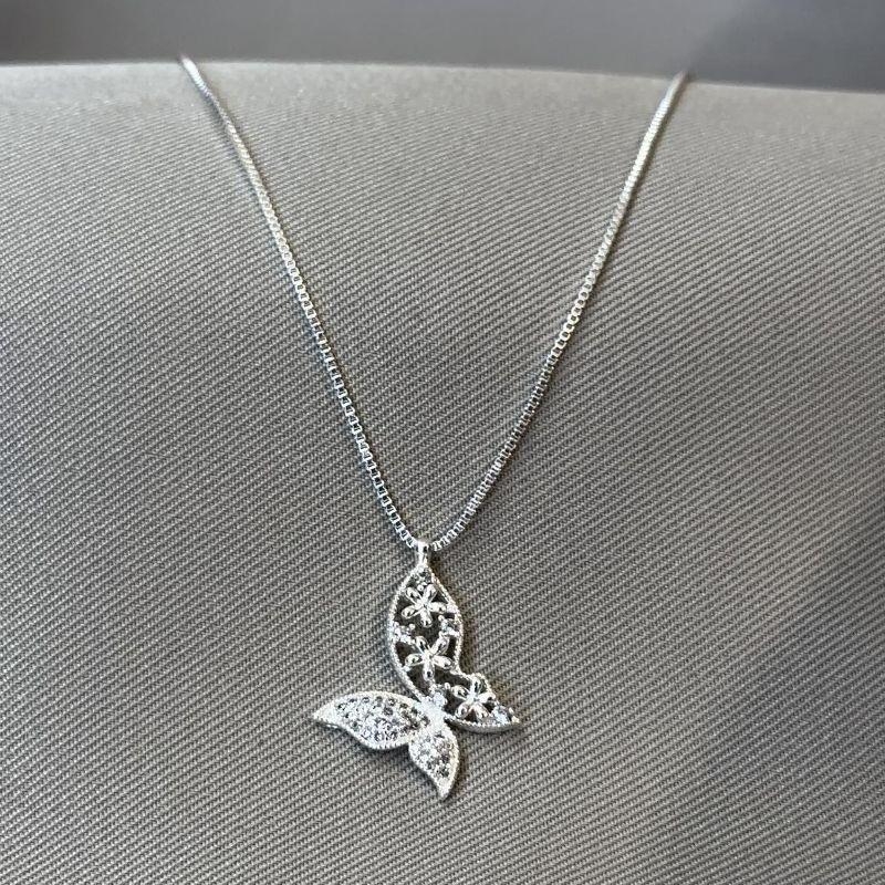 COLAR BORBOLETA CRAVEJADA