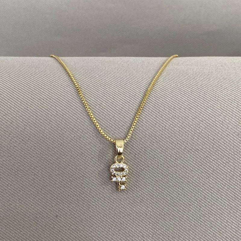 COLAR CHAVE CRAVEJADA