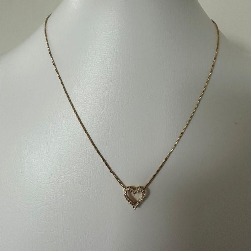 COLAR CORAÇÃO CRAVEJADO