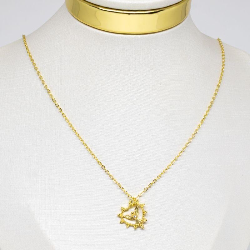 COLAR CORAÇÃO ESPIRITO SANTO