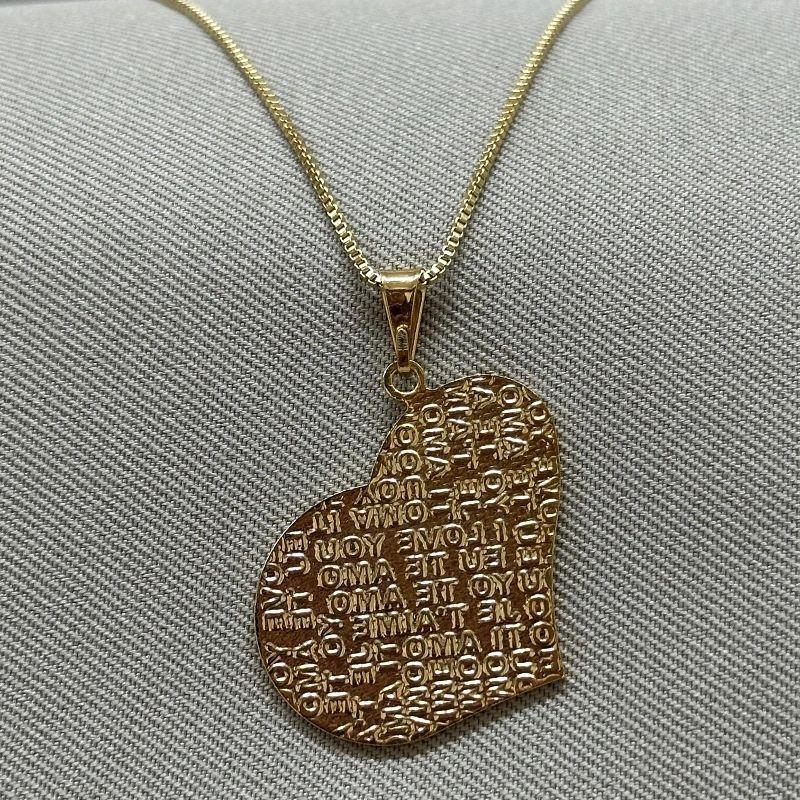 COLAR CORAÇÃO TE AMO