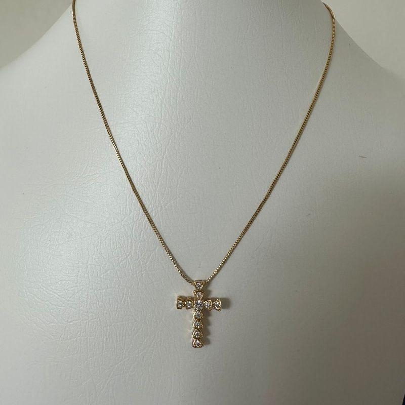 COLAR CRUZ COM ZIRCONIAS