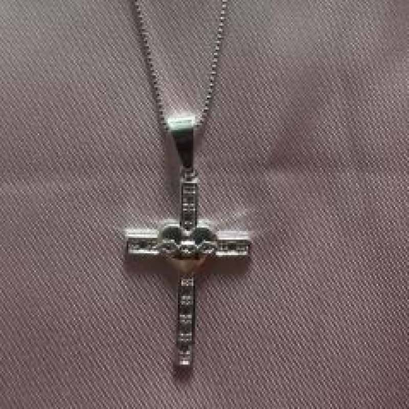 COLAR CRUZ SAGRADO CORAÇÃO