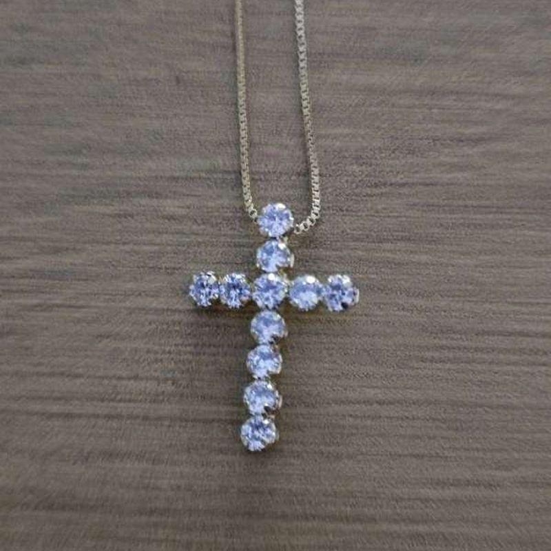 COLAR CRUZ ZIRCONIA