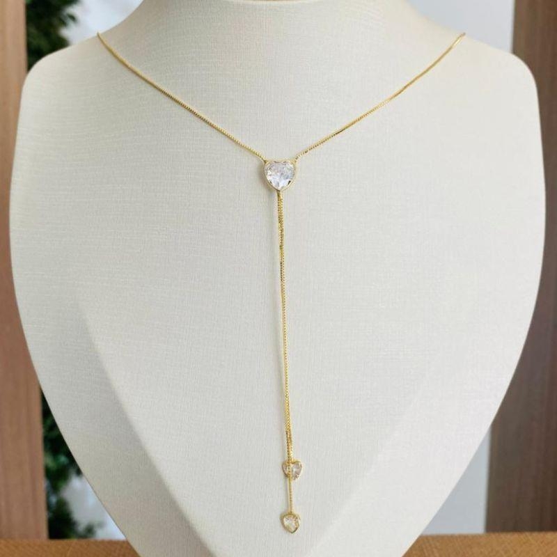 COLAR GRAVATINHA COM CORAÇÃO