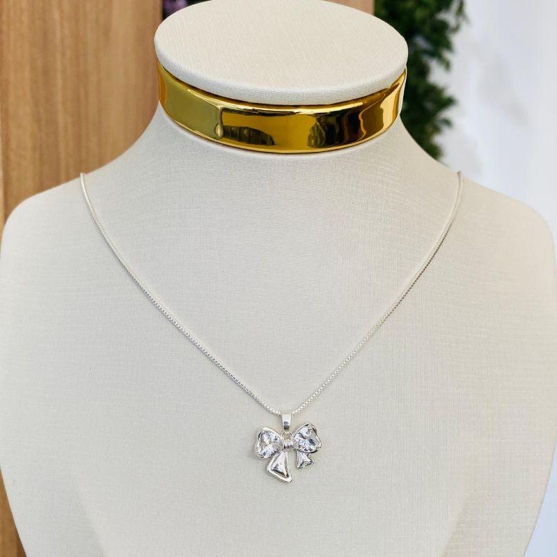 COLAR LACINHO COM ZIRCONIA