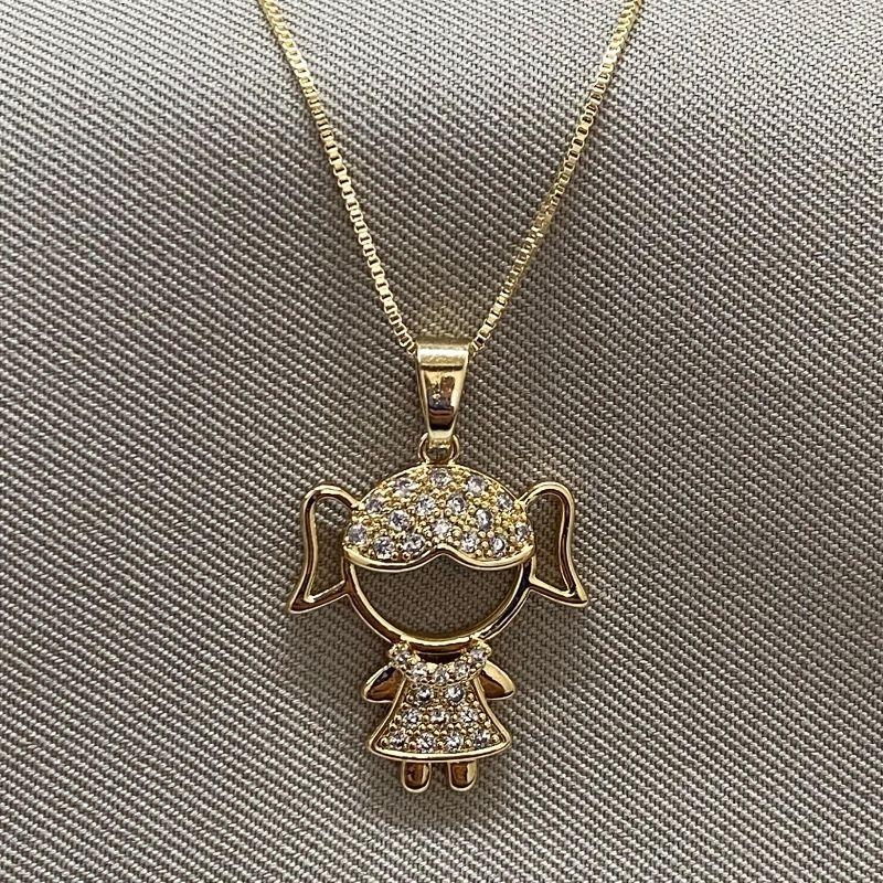 COLAR MENININHA CRAVEJADA