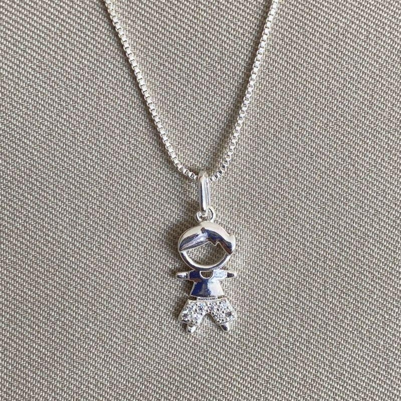 COLAR MENINO COM ZIRCONIA