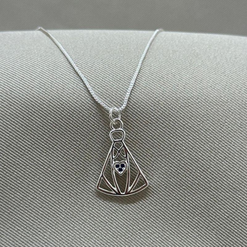 COLAR NS SENHORA VAZADO CARAÇÃO ZIRCONIA