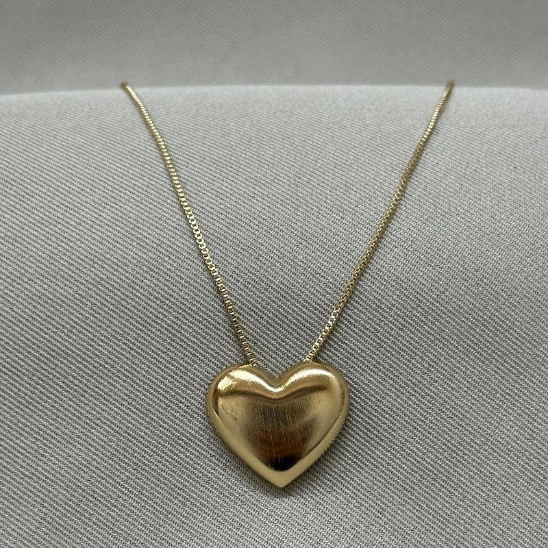 COLAR PINGENTE CORACÃO CHEIO