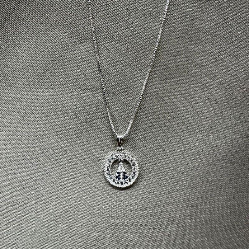 COLAR PINGENTE REDONDO NOSSA SENHORA